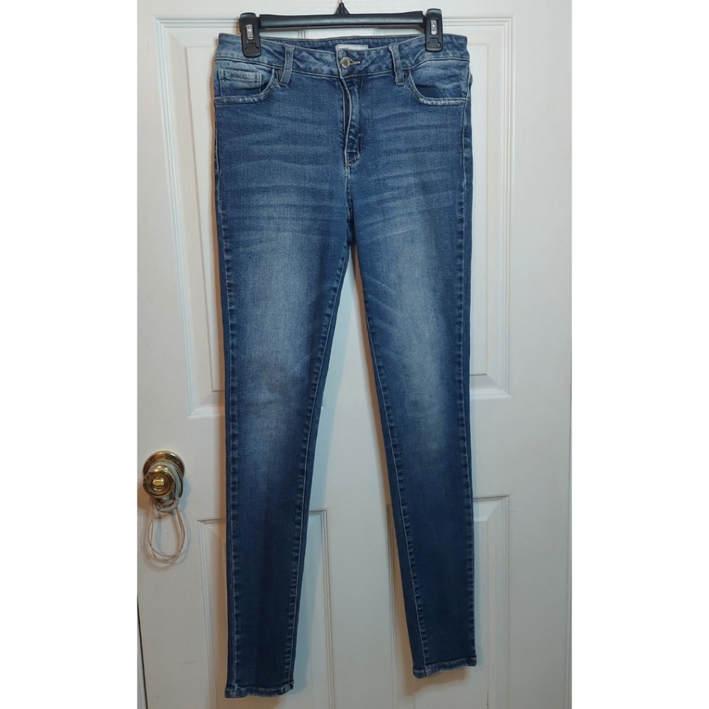 KanCan Mid Rise Skinny Jeans Medium Acid Wash Denim Stretch Women's Size 29